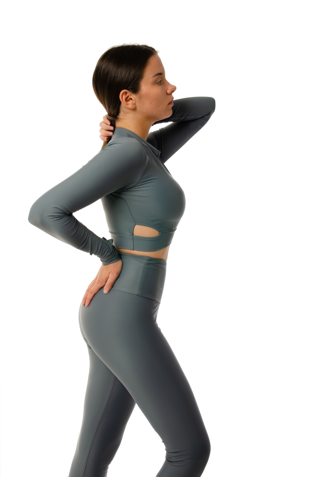 Woman Activewear Set | Moonstone | Sports Crop Top & Leggings - lovetowear.eu