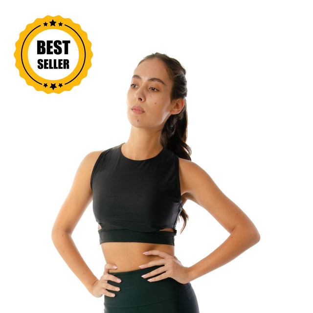 Sports Bra Top Black Onyx