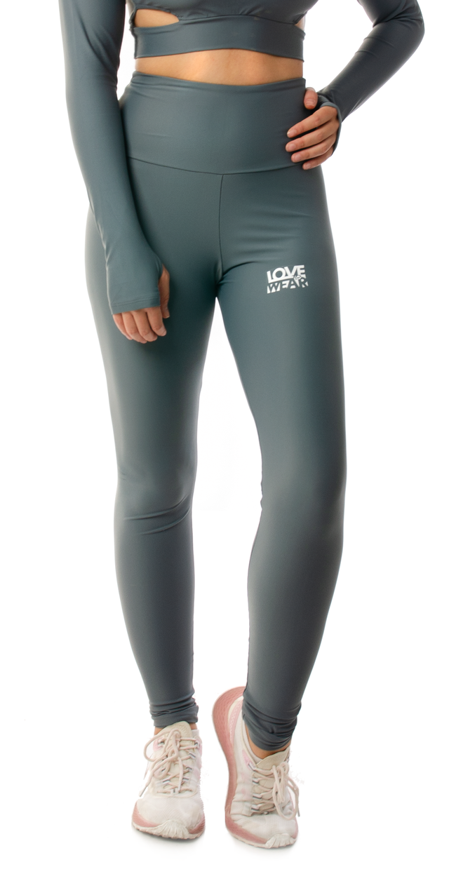 Woman Activewear Leggings | Silver Grey Moonstone Sports Leggings - lovetowear.eu